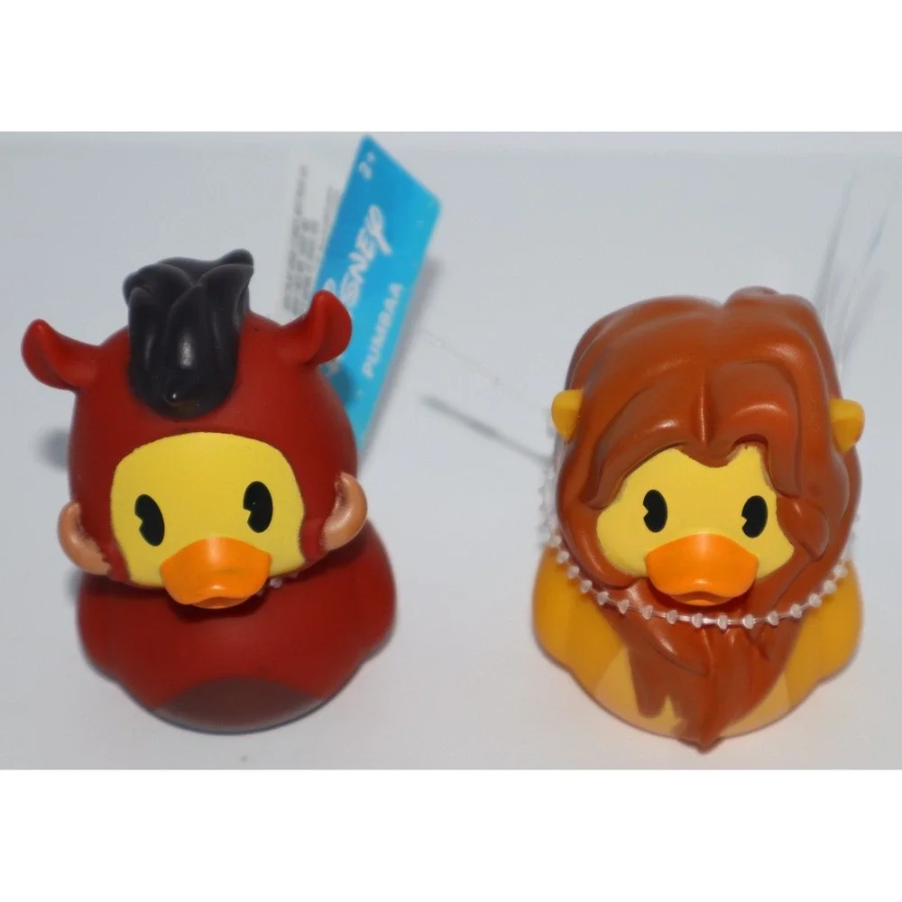 Disney The Lion King SIMBA & PUMBAA Rubber Ducks Cruise Set of 2 NEW